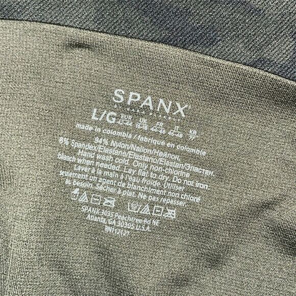 Spanx Womens Camo Look At Me Seamless Leggings Green Size Large - Picture 5 of 8